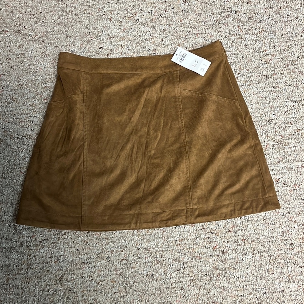 Abercrombie & Fitch Brown Suede Skirt